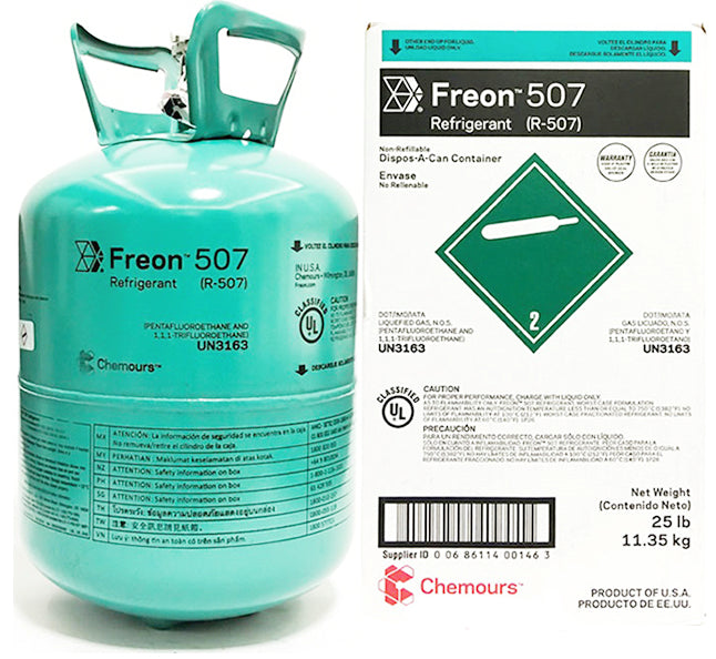25lb R-507 Refrigerant, R-22 Replacement – Made in USA - Image 1