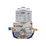 Honeywell R-1234yf Refrigerant – 3 Cans (8oz Each) with HD Brass Can Tap – Made in USA