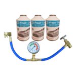 Chemours R-134a Refrigerant – 3-Pack (12oz Self-Sealing Cans), MVAC Use – Made in USA
