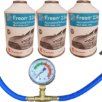 Chemours R-134a Refrigerant – 3-Pack (12oz Self-Sealing Cans), MVAC Use – Made in USA