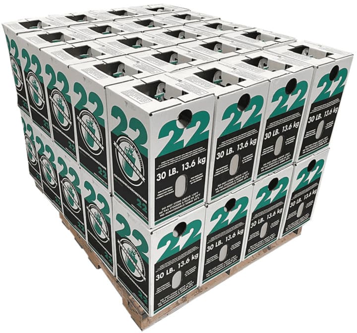 Full Pallet – 40 × 30lb R-22 Refrigerant – Made in USA - Image 1