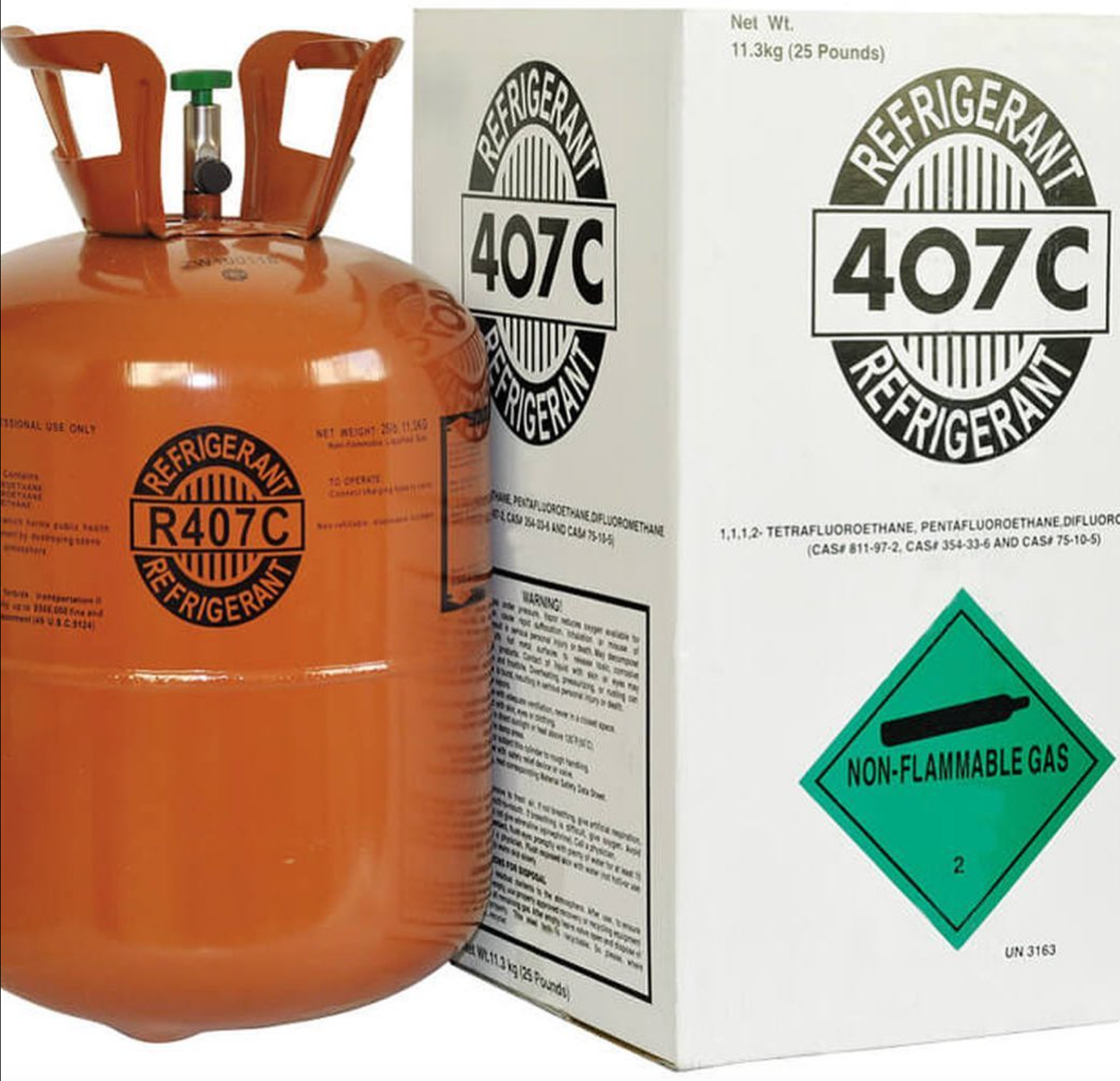 R-407C_Refrigerant_HVAC_Applications_Properties_Regulatory_Insights.png 25lb R-407C Refrigerant, Factory Sealed – Made in USA - Image 1