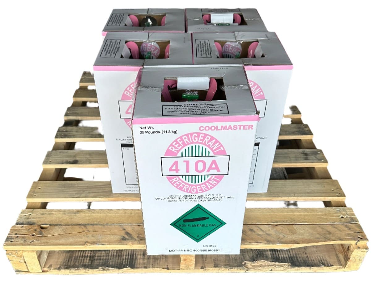 Pack of 5 × 25lb R-410A Refrigerant – Made in USA - Image 1